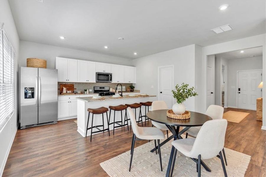 Furnished interior in a model home at Sweetlake Grove in Mableton (Image 38). Furnished interior in a model home at Sweetlake Grove in Mableton (Image 38).