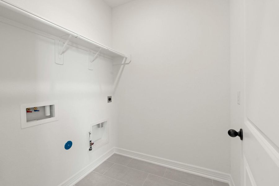 The laundry room layout is carefully planned for optimal workflow with designated areas for washing, drying, and storing. The laundry room layout is carefully planned for optimal workflow with designated areas for washing, drying, and storing.