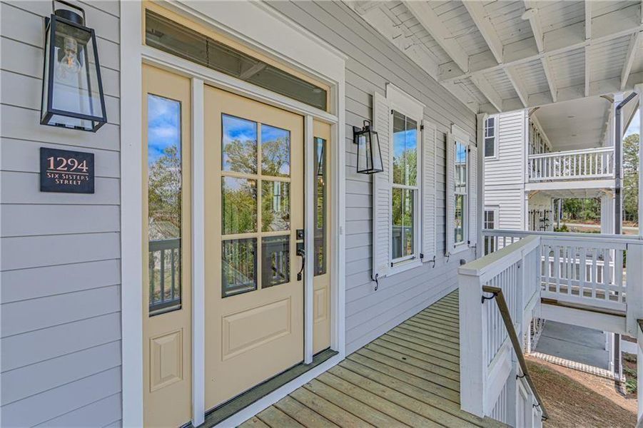 Exterior details and patio area of a home in , Dacula (Image 19).