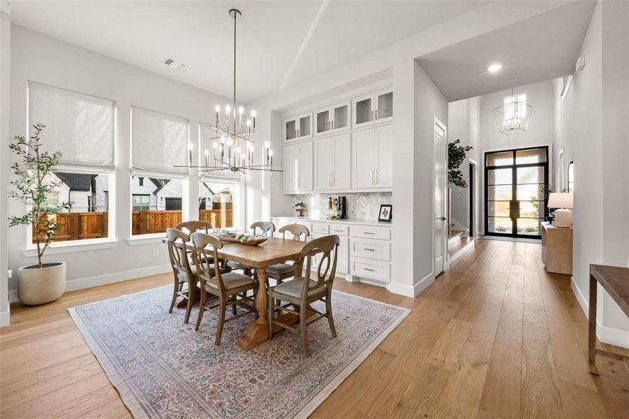 Furnished interior view inside a new home in Star Trail, Prosper (Image 29).