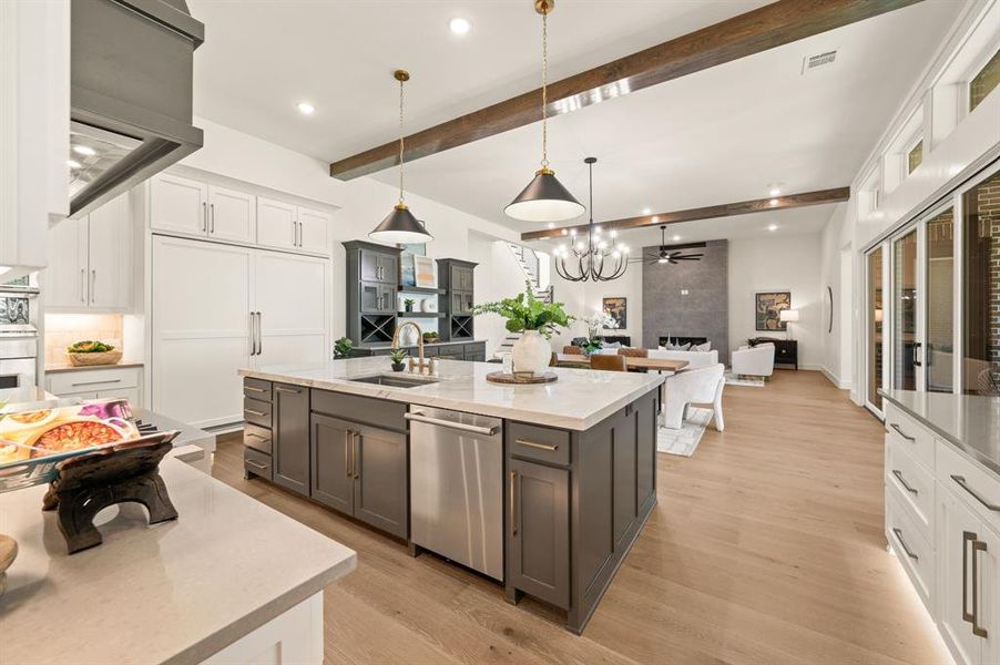 Furnished interior view inside a new home in The Resort on Eagle Mt. Lake, Fort Worth (Image 19).
