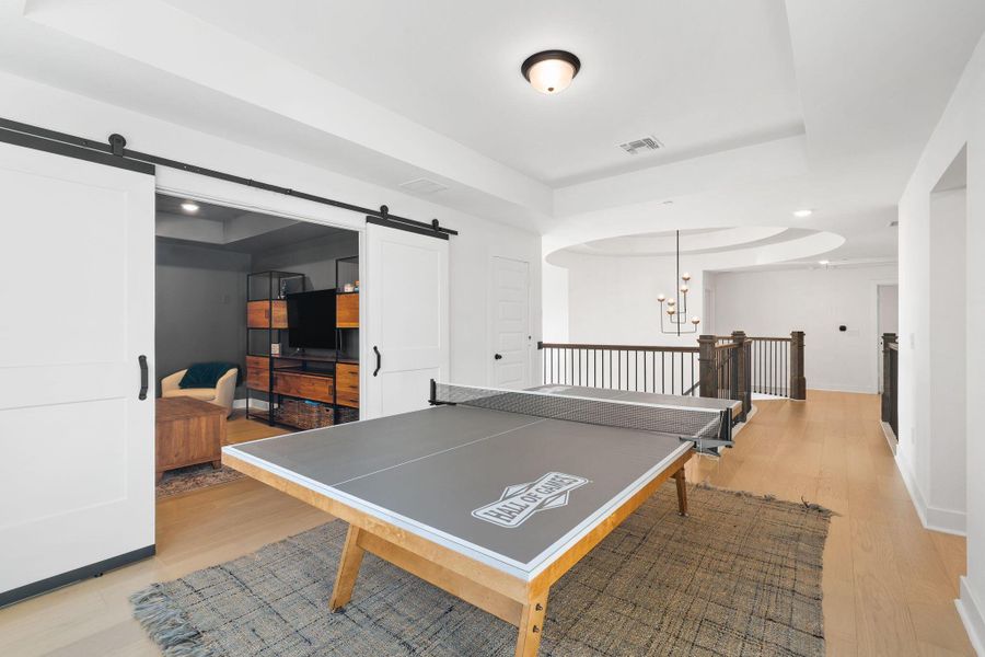 Furnished interior view inside a new home in Sweetwater - 60', Austin (Image 25).