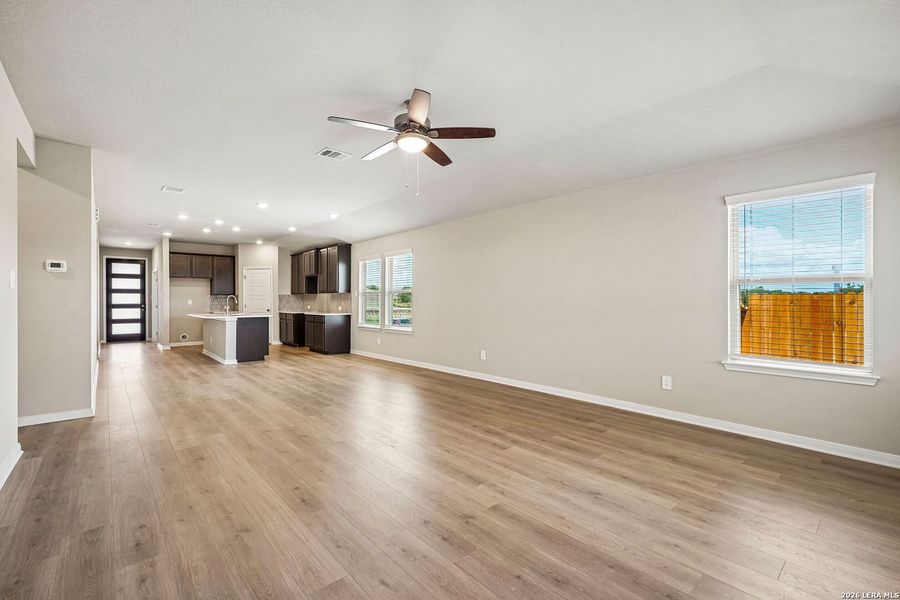 Spacious, unfurnished interior of a new home in Legendary Trails - Premier Series, Cibolo (Image 43). Spacious, unfurnished interior of a new home in Legendary Trails - Premier Series, Cibolo (Image 43).