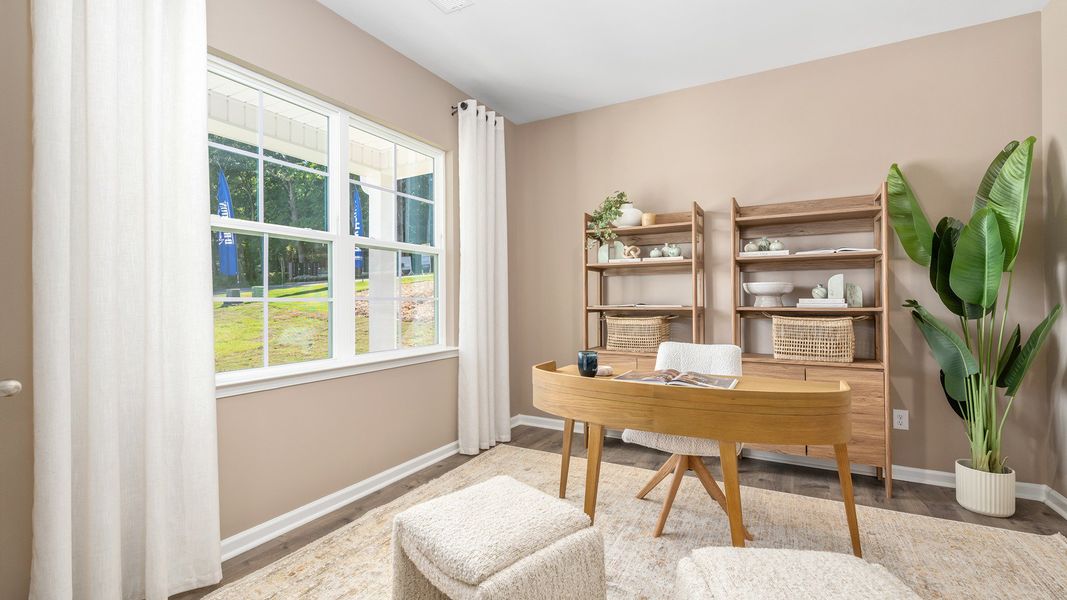 Furnished interior view inside a new home in Forest Creek, Winston-Salem (Image 6). Furnished interior view inside a new home in Forest Creek, Winston-Salem (Image 6).