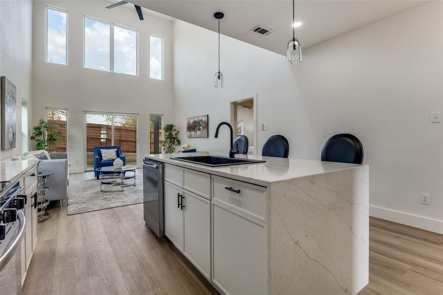 Furnished interior view inside a new home in , Dallas (Image 14).