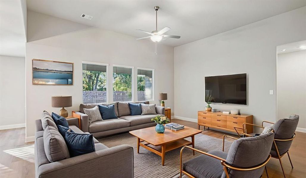 Furnished interior view inside a new home in Windmore, Princeton (Image 11). Furnished interior view inside a new home in Windmore, Princeton (Image 11).