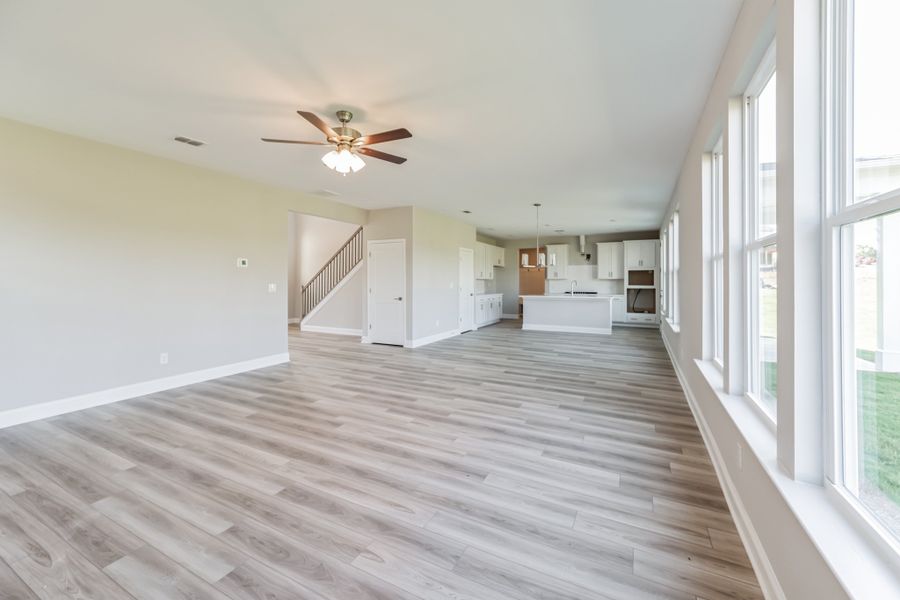 Representative unfurnished interior of a home built from the The Madison by UnionMain Homes in Pickens Bluff, Hiram (Image 13). Representative unfurnished interior of a home built from the The Madison by UnionMain Homes in Pickens Bluff, Hiram (Image 13).