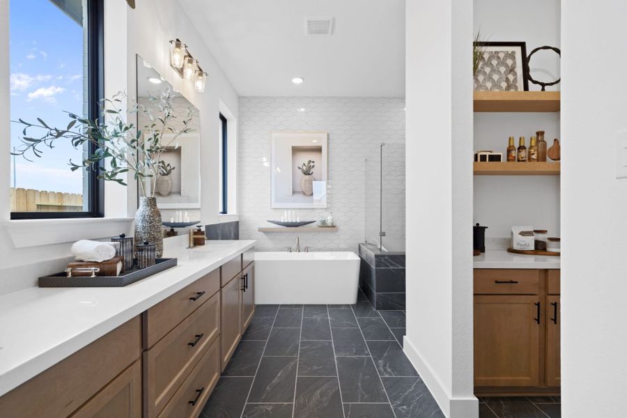 Representative furnished interior of a home built from the Riverwalk by HistoryMaker Homes in Attwater 65s - Signature, Waller (Image 32). Representative furnished interior of a home built from the Riverwalk by HistoryMaker Homes in Attwater 65s - Signature, Waller (Image 32).