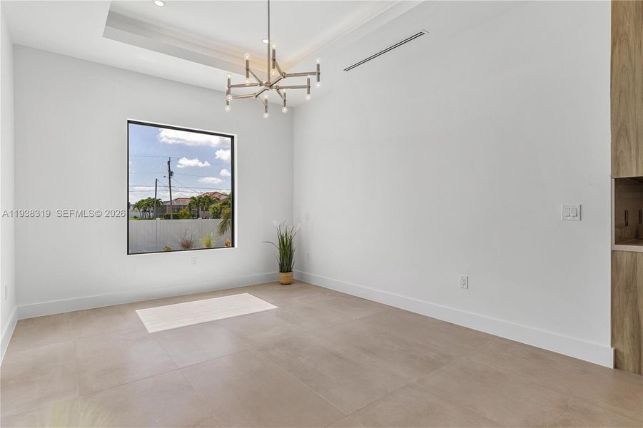 Designer lighting and MODERN CEILING FANS complete the space, offering both STYLE and COMFORT.