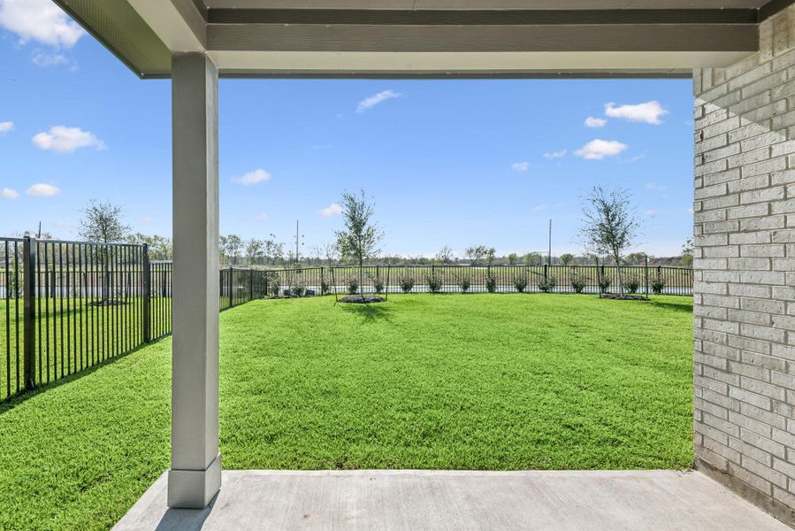 Covered Patio view to lake