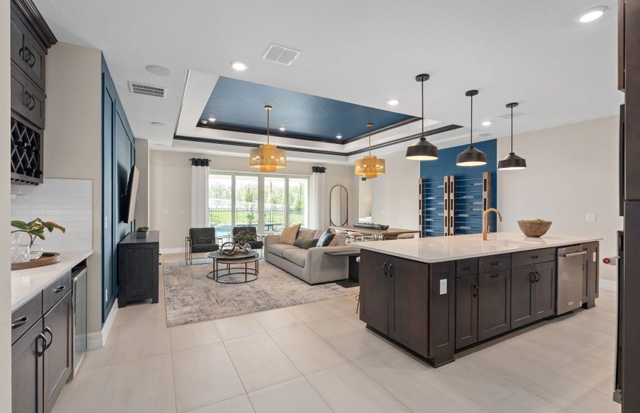 Representative furnished interior of a home built from the Mahogany Grand by Pulte Homes in Avera, Orlando (Image 9).