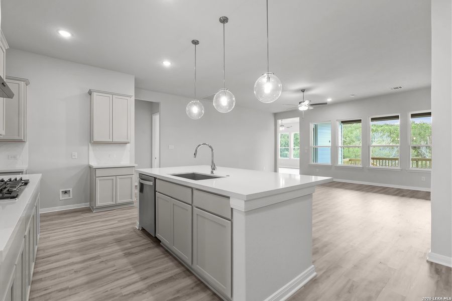 Furnished interior view inside a new home in Homestead, Schertz (Image 11). Furnished interior view inside a new home in Homestead, Schertz (Image 11).