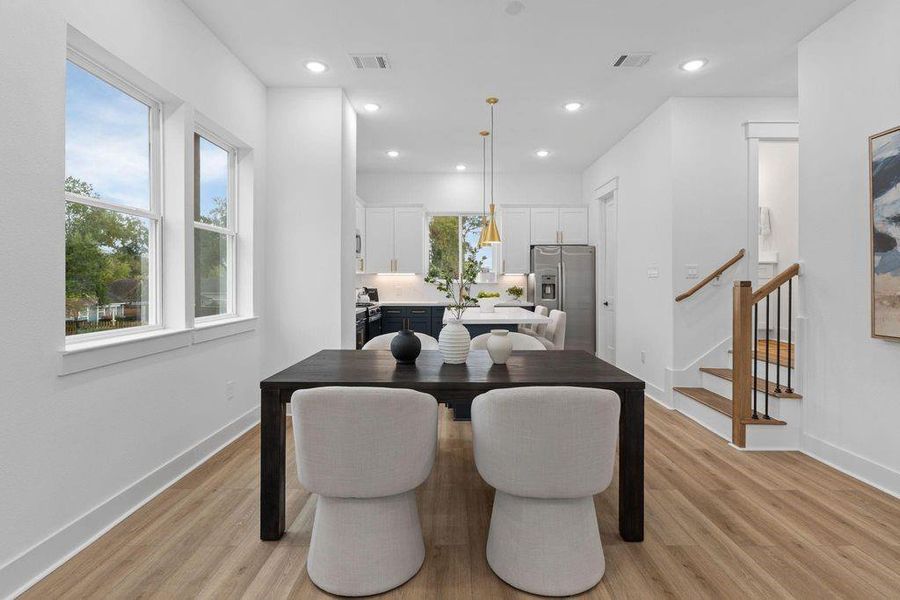 Furnished interior view inside a new home in , Houston (Image 12).