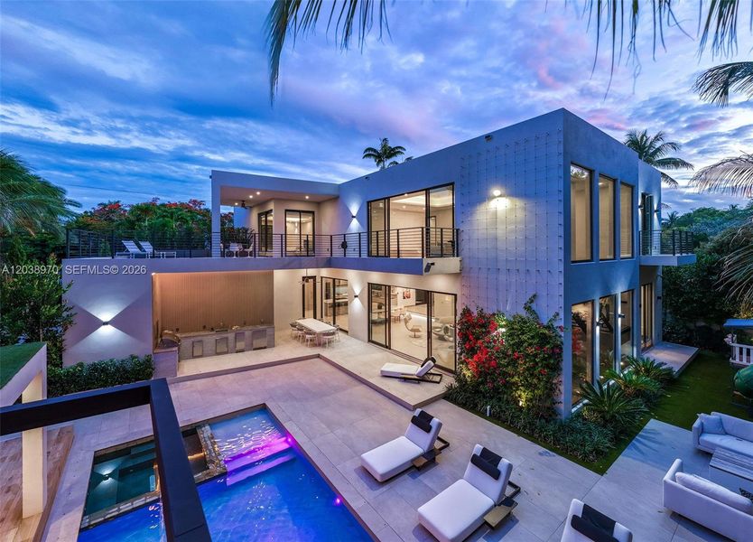 Exterior details and patio area of a home in , Miami (Image 25). Exterior details and patio area of a home in , Miami (Image 25).