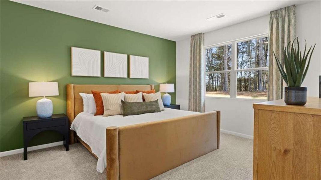 Furnished interior view inside a new home in Poplar Preserve, Newnan (Image 8).