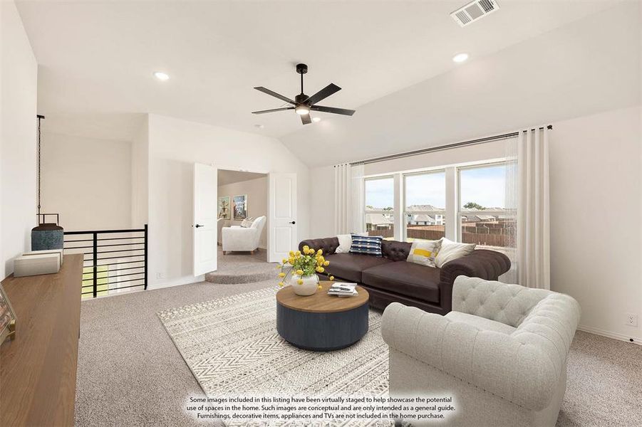 Furnished interior view inside a new home in Hampton Park, Glenn Heights (Image 10).
