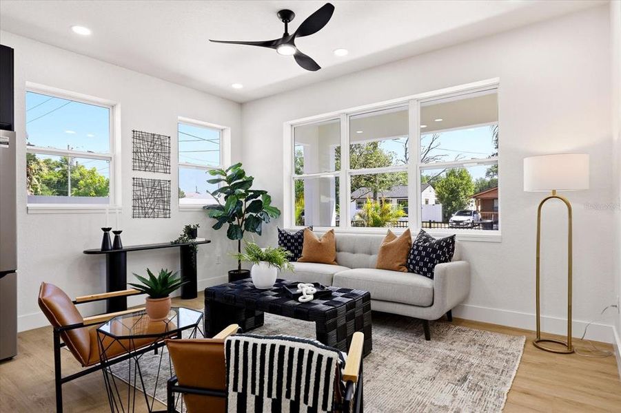 Furnished interior view inside a new home in , St. Petersburg (Image 8).