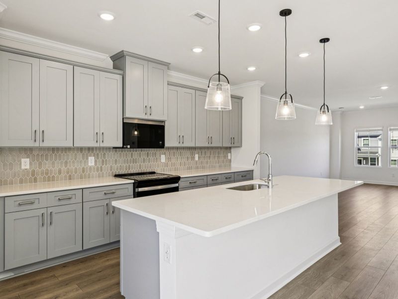 Furnished interior view inside a new home in Meadows at Wilson Farms - The Heights Series, Fort Mill (Image 3). Furnished interior view inside a new home in Meadows at Wilson Farms - The Heights Series, Fort Mill (Image 3).