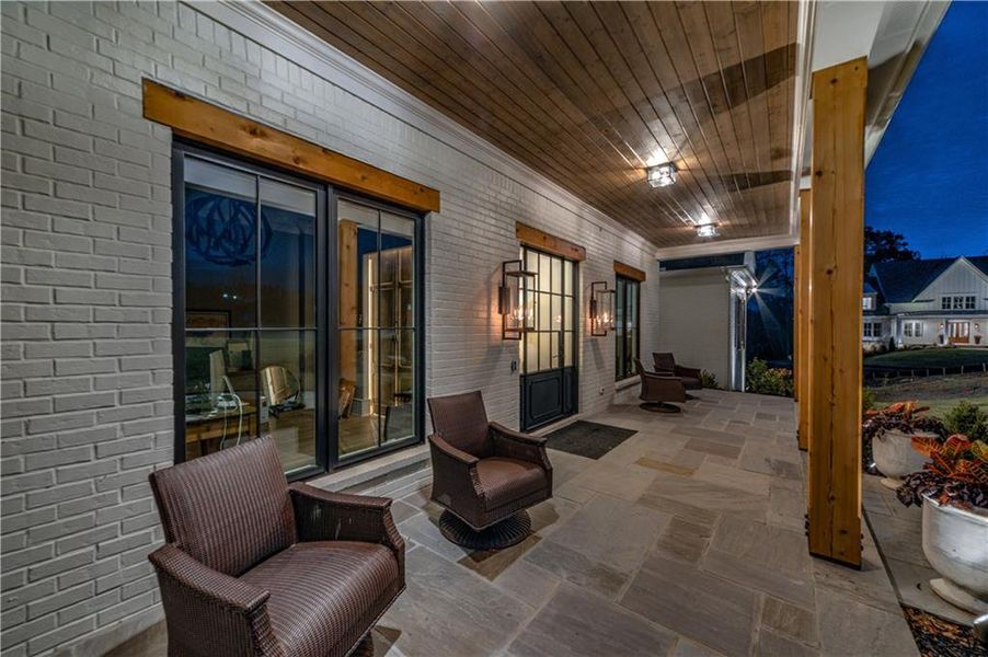 Exterior details and patio area of a home in , Cumming (Image 32).