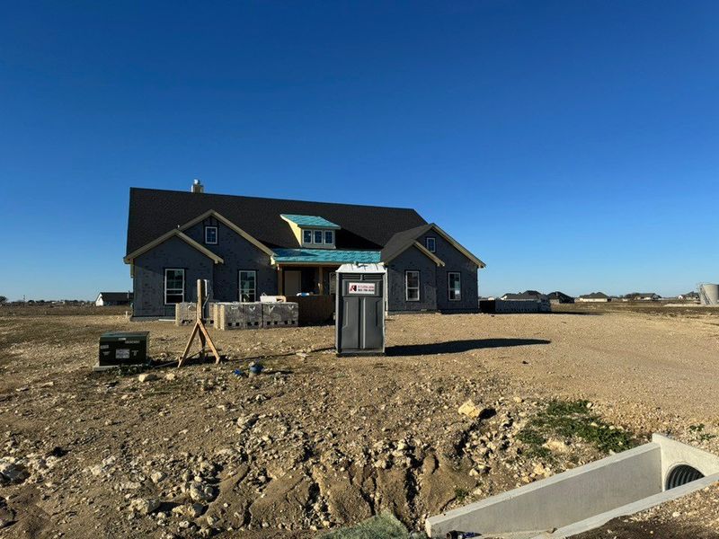 In-progress construction of a new home in Rocky Top, Krum, TX (Image 4).