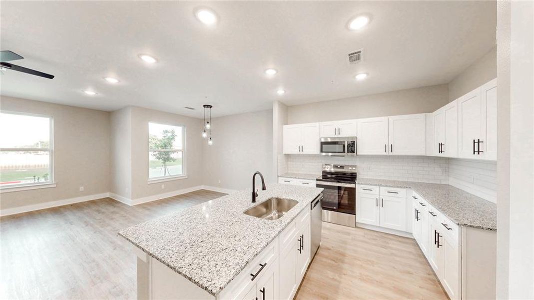 Furnished interior view inside a new home in , Denton (Image 9).