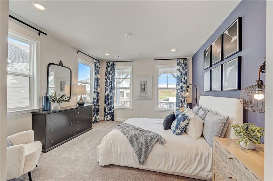 Furnished interior view inside a new home in Bailey Fence, Dacula (Image 37).