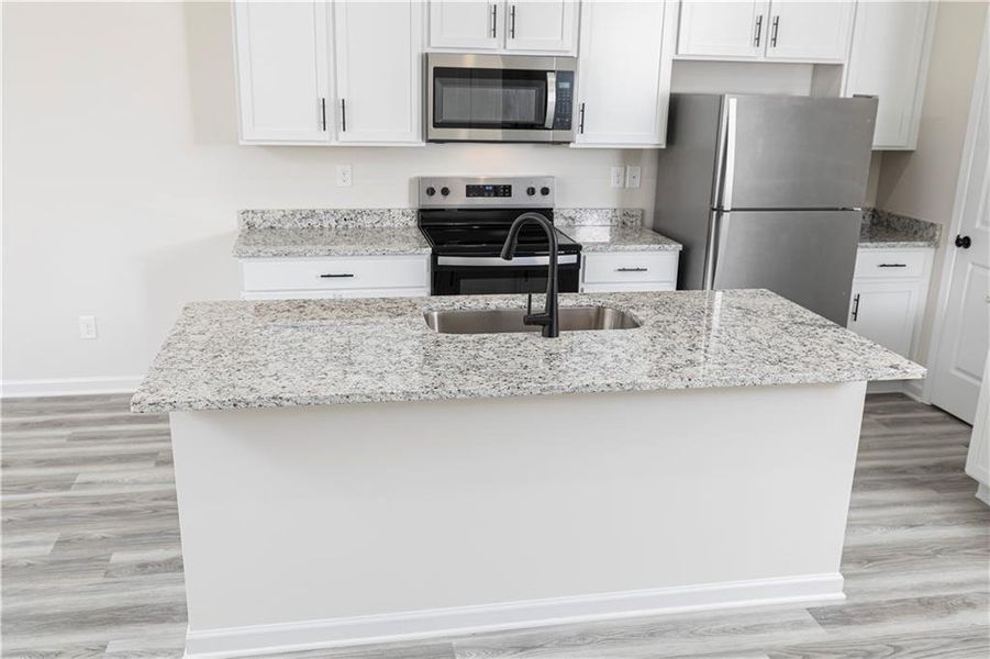 Furnished interior view inside a new home in Lake Preserve at Jackson Trail, Jefferson (Image 5). Furnished interior view inside a new home in Lake Preserve at Jackson Trail, Jefferson (Image 5).