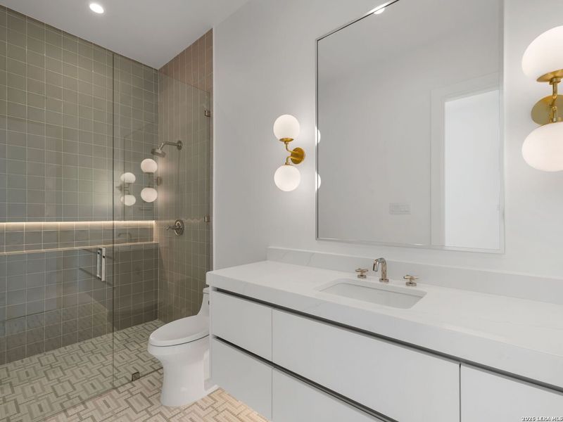 Furnished interior view inside a new home in , San Antonio (Image 17). Furnished interior view inside a new home in , San Antonio (Image 17).