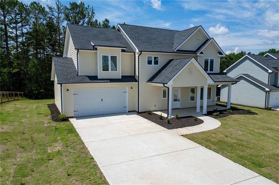 Front exterior of a new home in , Toccoa, GA, highlighting curb appeal (Image 28). Front exterior of a new home in , Toccoa, GA, highlighting curb appeal (Image 28).