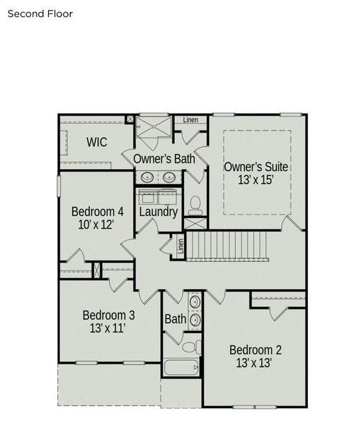2D floor plan layout of this home in Jackson Hills, Clarksville, TN (Image 3). 2D floor plan layout of this home in Jackson Hills, Clarksville, TN (Image 3).