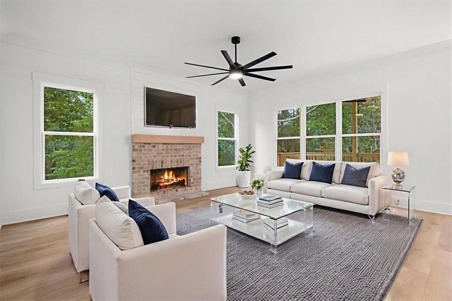 Furnished interior view inside a new home in , Woodstock (Image 17). Furnished interior view inside a new home in , Woodstock (Image 17).