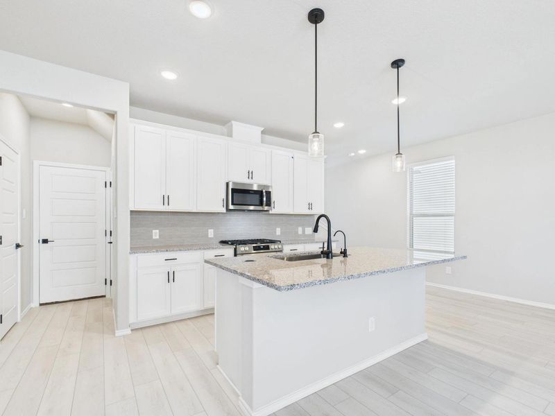 Representative furnished interior of a home built from the The Charlotte A by Davidson Homes LLC in Cedar Heights, San Antonio (Image 9).