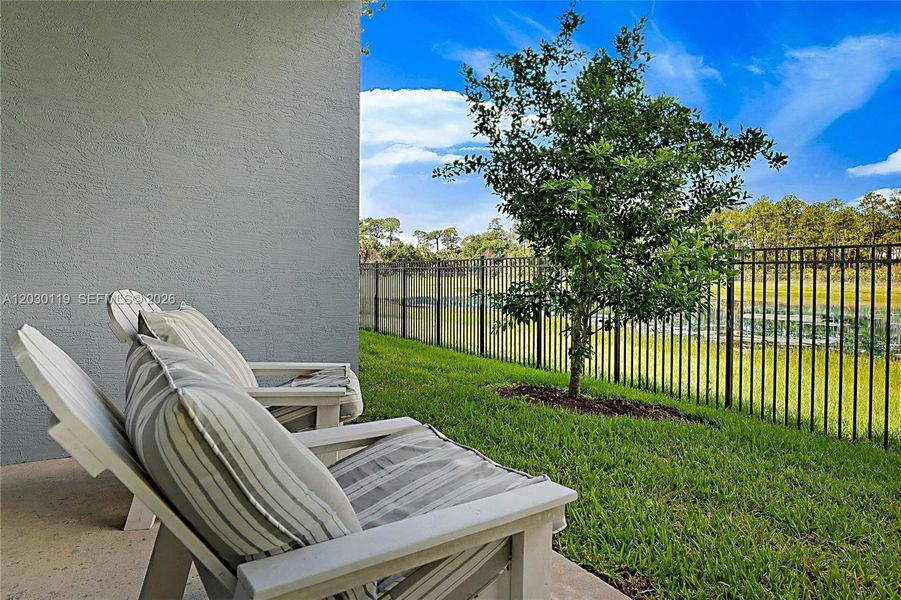Exterior details and patio area of a home in , Palm City (Image 24).