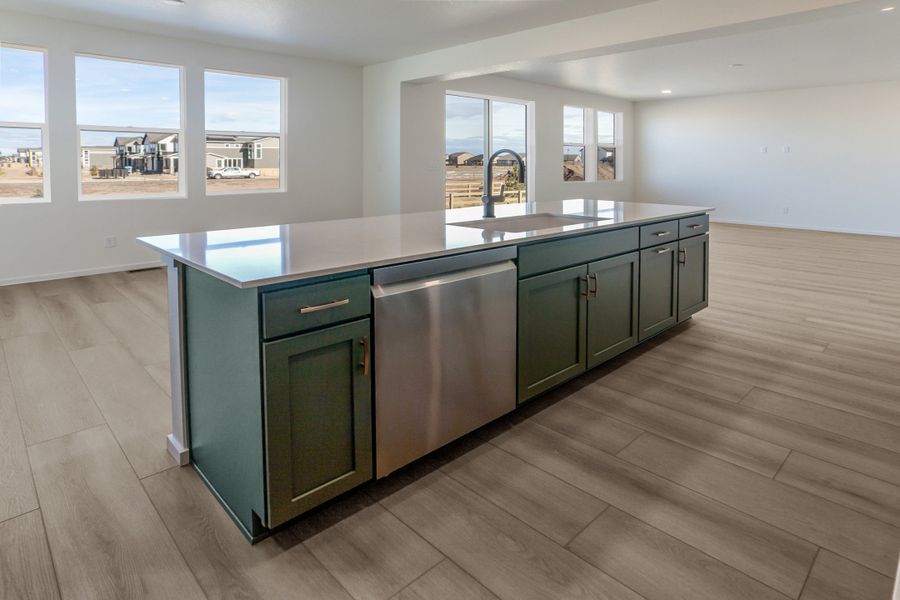 Furnished interior view inside a new home in Trailside, Timnath (Image 9).