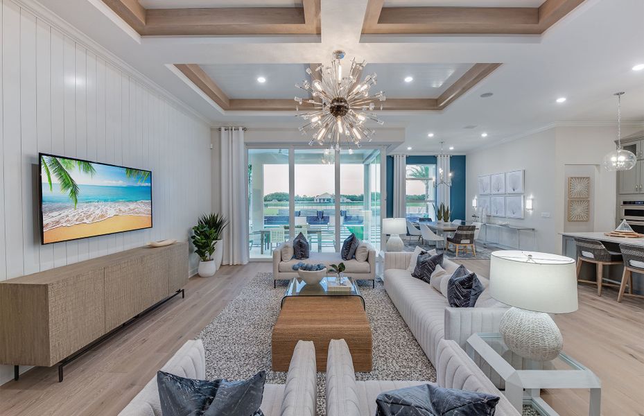 Representative furnished interior of a home built from the Oakley by DiVosta in Amara, Lake Worth (Image 16). Representative furnished interior of a home built from the Oakley by DiVosta in Amara, Lake Worth (Image 16).
