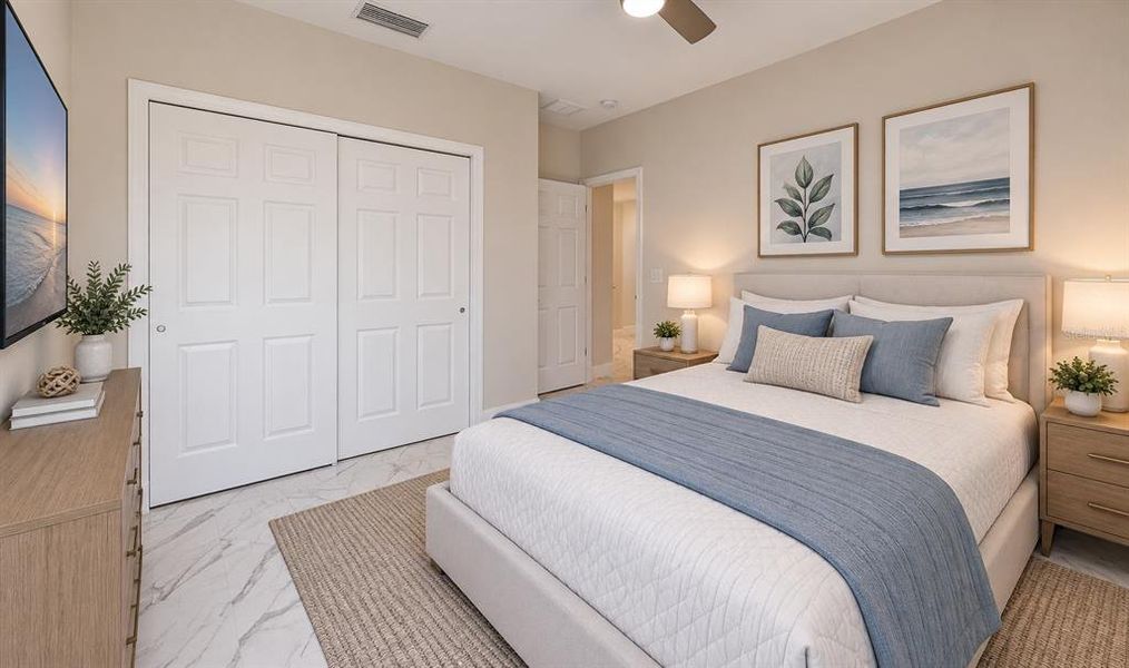Furnished interior view inside a new home in , Davenport (Image 12).