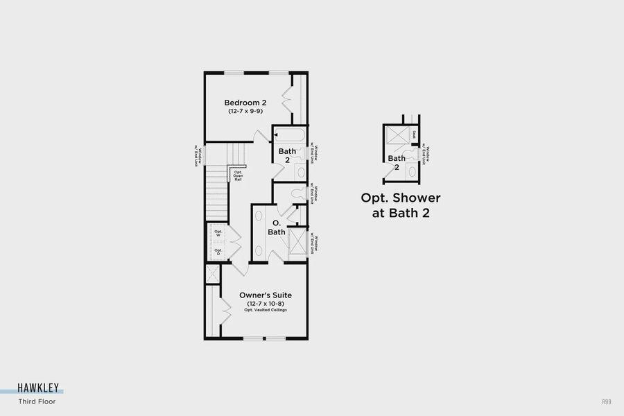 2D floor plan layout of this home in Traynham Place, Greenville, SC (Image 7).