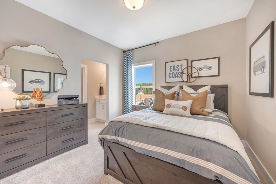 Representative furnished interior of a home built from the Collins by Beazer Homes in Friendship Village, Apex (Image 26).