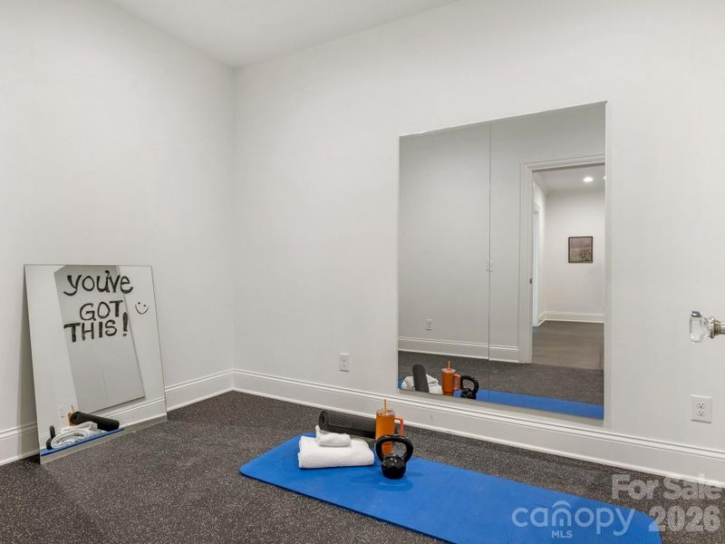 Flex Space with Exercise Flooring