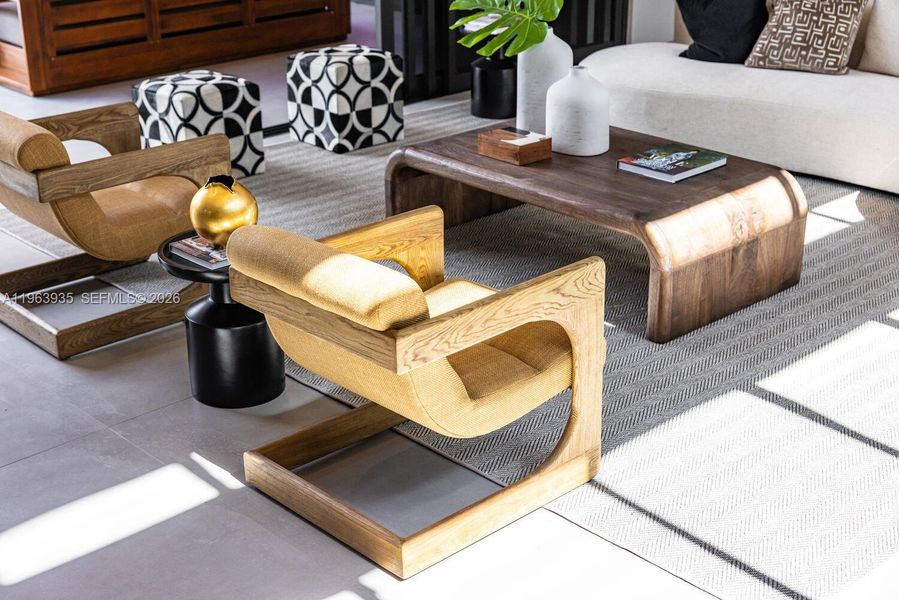 Furnished interior view inside a new home in , Miami Shores (Image 37).