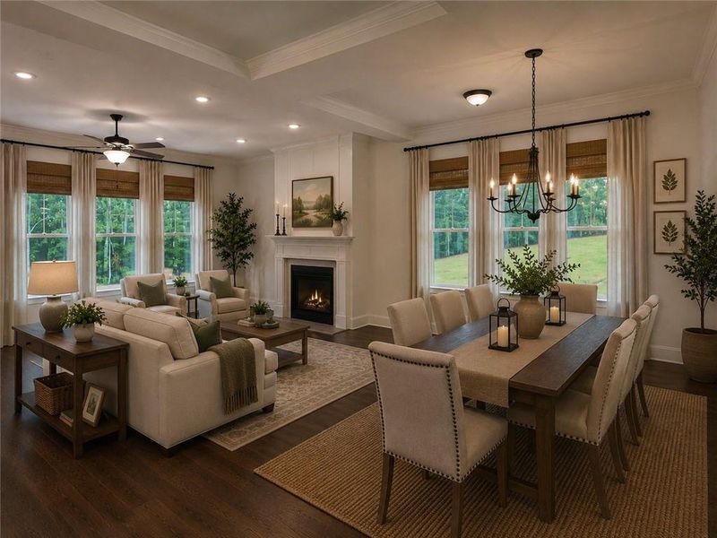 Furnished interior view inside a new home in , Gainesville (Image 17). Furnished interior view inside a new home in , Gainesville (Image 17).