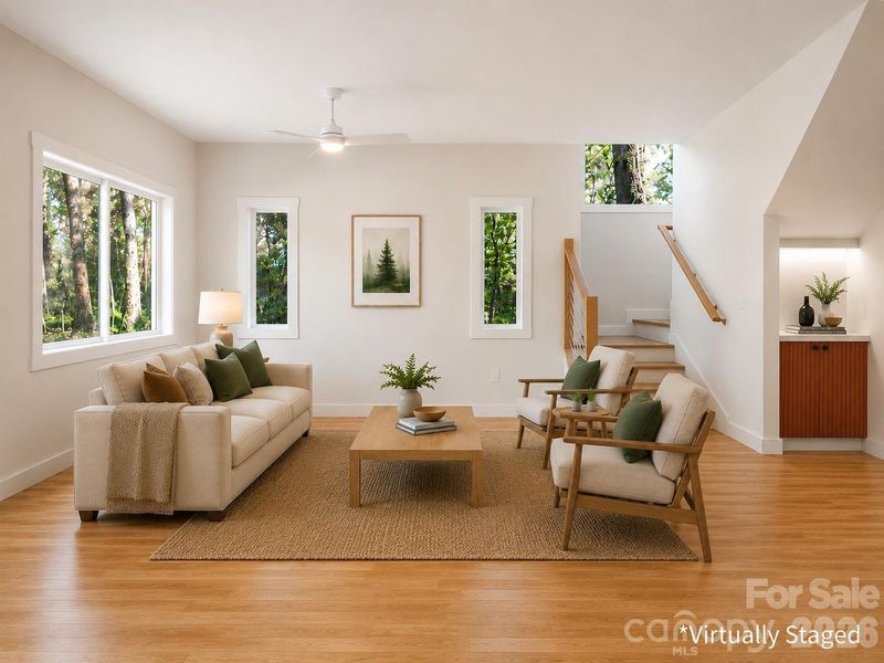 Furnished interior view inside a new home in , Asheville (Image 14).