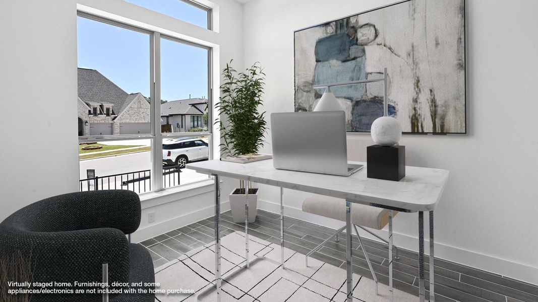 Furnished interior view inside a new home in Haby Hill, San Antonio (Image 6).