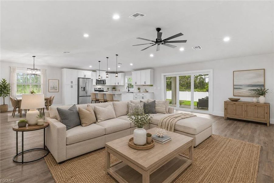 Furnished interior view inside a new home in , Punta Gorda (Image 5).