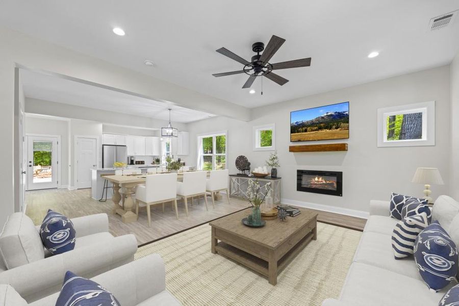 Furnished interior view inside a new home in , Lavonia (Image 42).