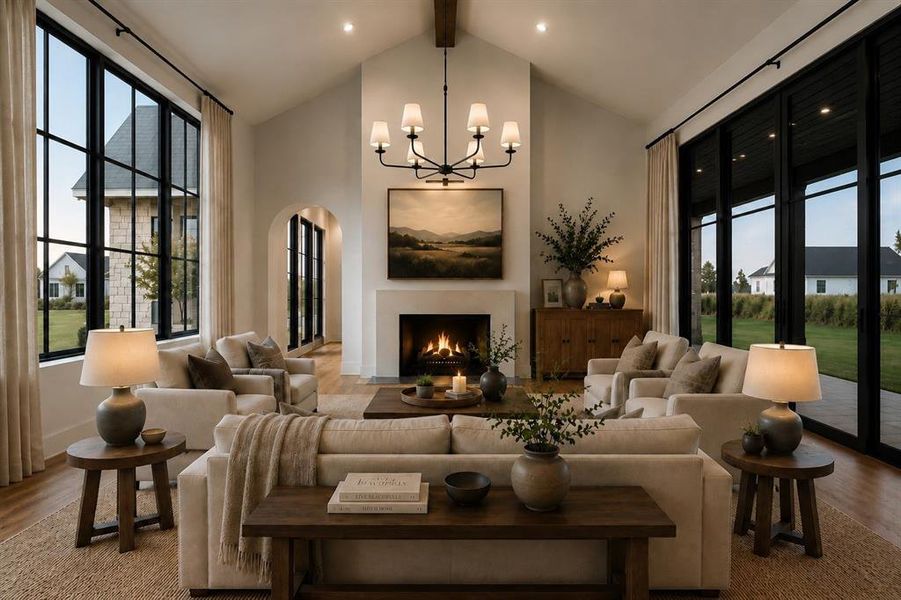 Furnished interior view inside a new home in , Weston (Image 16).