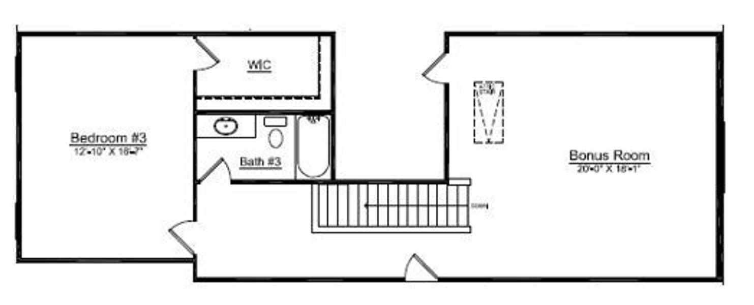 2D floor plan layout of this home in Adalyn Park, Mooresville, NC (Image 3).