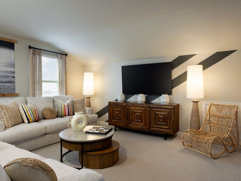 Enjoy the upstairs media room Enjoy the upstairs media room