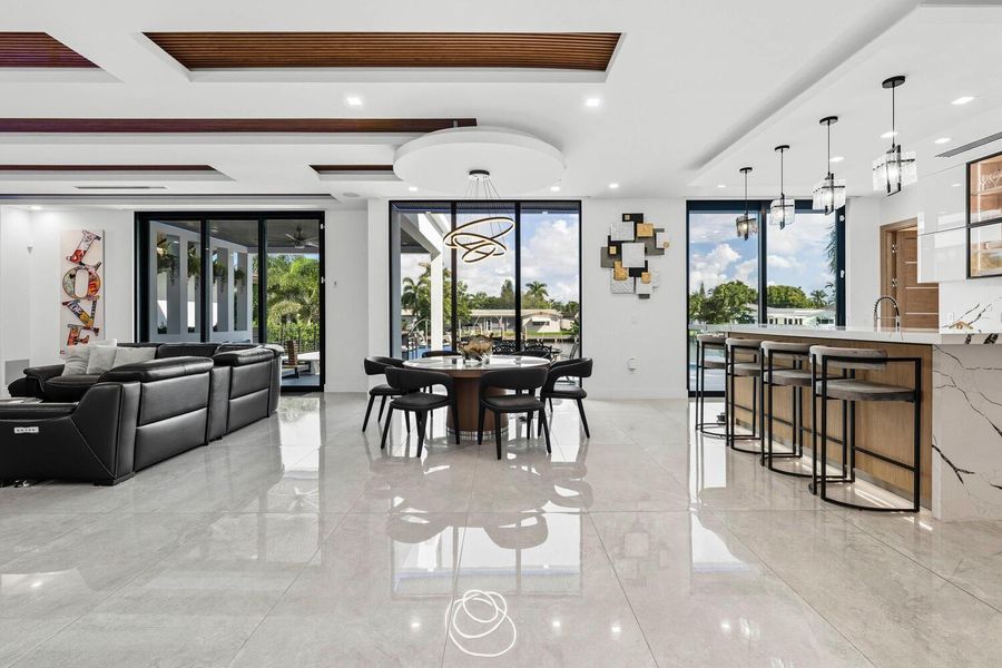 Furnished interior view inside a new home in , Lighthouse Point (Image 11).