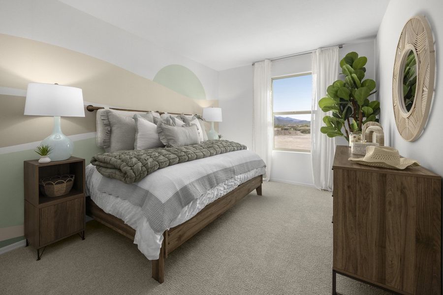 Representative furnished interior of a home built from the 1768 Modeled by KB Home in The Landings at Rancho Del Lago, Vail (Image 14).